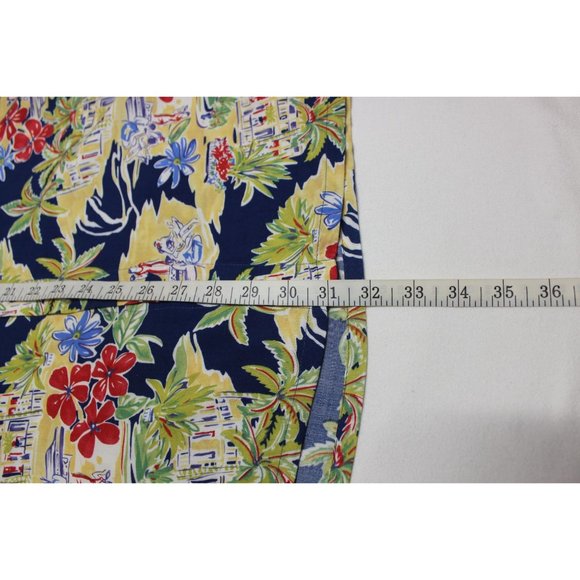 Vintage Via Veneto men's floral button front Hawaiian‎ short sleeve shirt - Picture 10 of 15